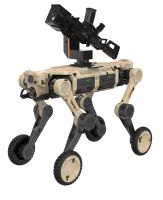 武裝打擊四足機器狗 （輪足，第3代，武器站）